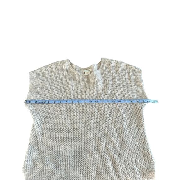 Sundance Gray Knit Crew Neck Pullover Short Sleeve Cashmere Sweater Size Medium - Picture 7 of 8